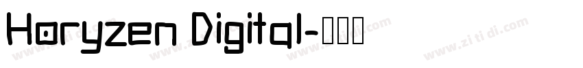 Horyzen Digital字体转换